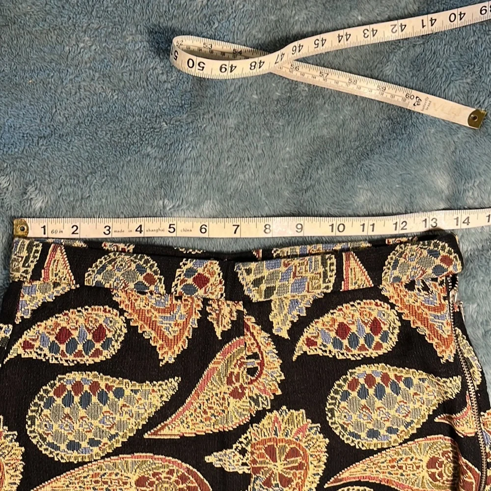 ZARA Trafaluc Collection Woven Tapestry Shorts Boho Retro Shorts  XS - Picture 8 of 11